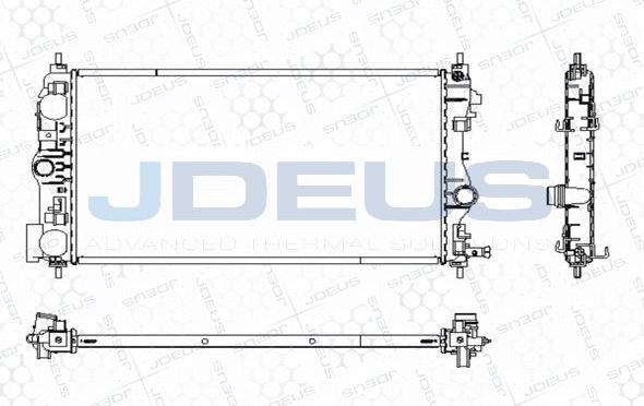 Jdeus M-0201030 - Радиатор, охлаждение двигателя autosila-amz.com