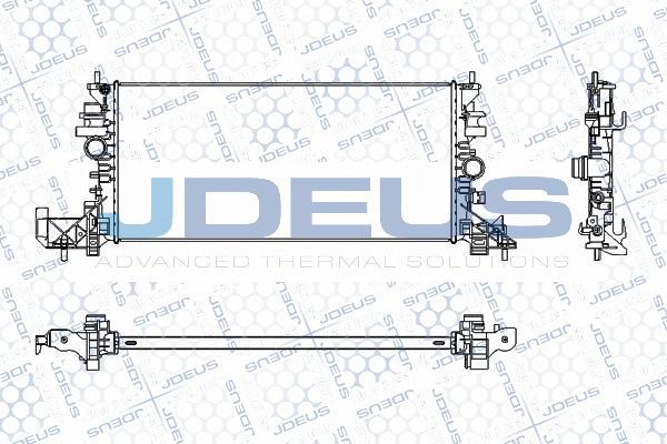Jdeus M-0201330 - Радиатор, охлаждение двигателя autosila-amz.com