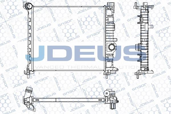 Jdeus M-0201260 - Радиатор, охлаждение двигателя autosila-amz.com