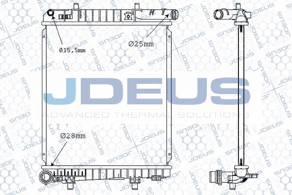 Jdeus M-0210590 - Радиатор, охлаждение двигателя autosila-amz.com