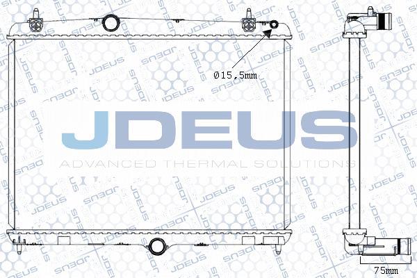 Jdeus M-0210520 - Радиатор, охлаждение двигателя autosila-amz.com