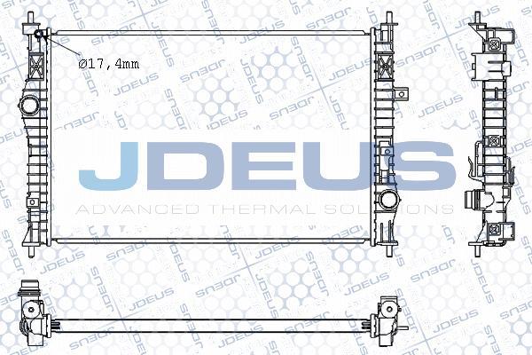 Jdeus M-0210610 - Радиатор, охлаждение двигателя autosila-amz.com