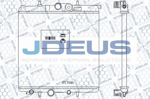 Jdeus M-0210620 - Радиатор, охлаждение двигателя autosila-amz.com