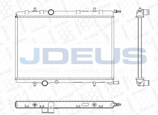 Jdeus M-0210341 - Радиатор, охлаждение двигателя autosila-amz.com