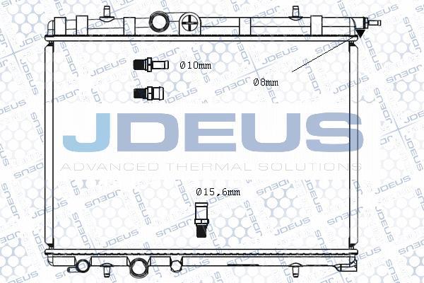 Jdeus M-0210360 - Радиатор, охлаждение двигателя autosila-amz.com