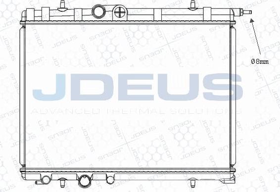 Jdeus M-0210310 - Радиатор, охлаждение двигателя autosila-amz.com
