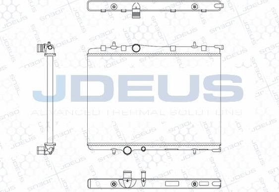 Jdeus M-0210321 - Радиатор, охлаждение двигателя autosila-amz.com