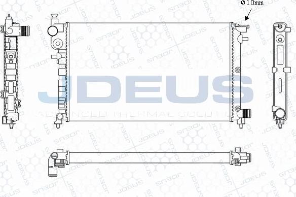 Jdeus M-0210271 - Радиатор, охлаждение двигателя autosila-amz.com