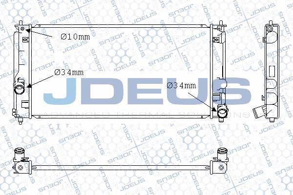 Jdeus M-0280980 - Радиатор, охлаждение двигателя autosila-amz.com