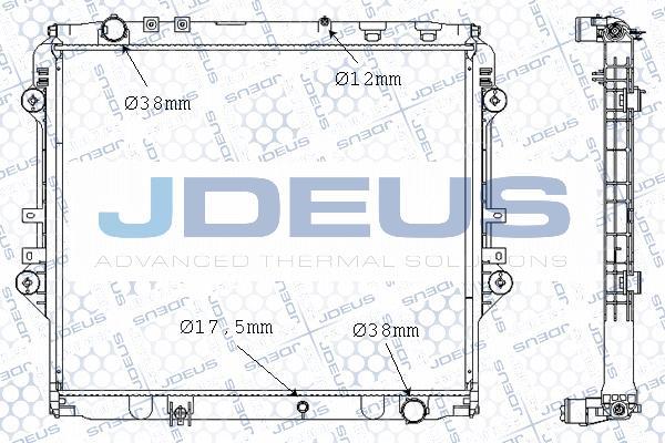 Jdeus M-0281060 - Радиатор, охлаждение двигателя autosila-amz.com