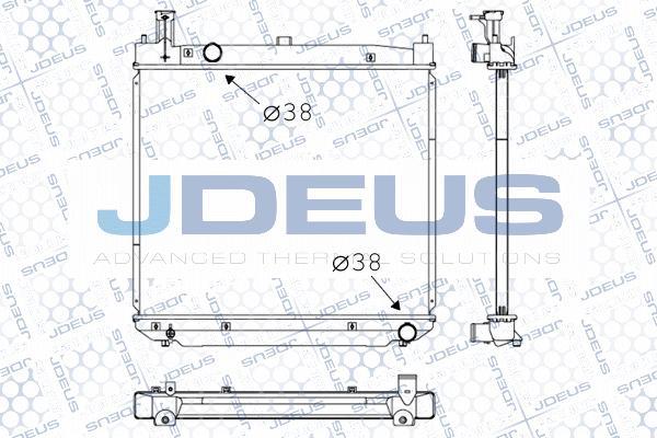 Jdeus M-0281020 - Радиатор, охлаждение двигателя autosila-amz.com