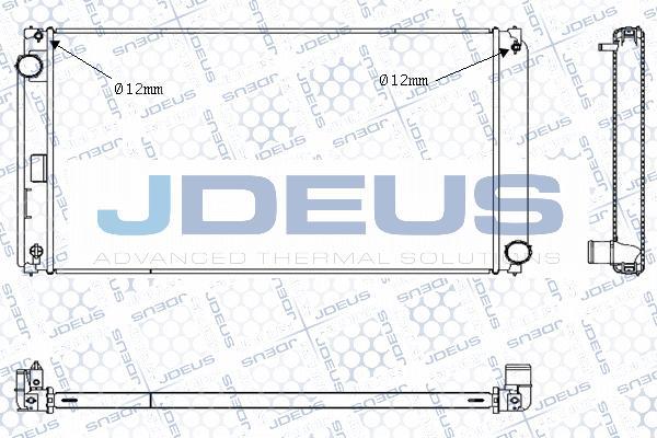 Jdeus M-0281150 - Радиатор, охлаждение двигателя autosila-amz.com