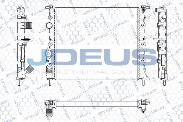 Jdeus M-0230550 - Радиатор, охлаждение двигателя autosila-amz.com