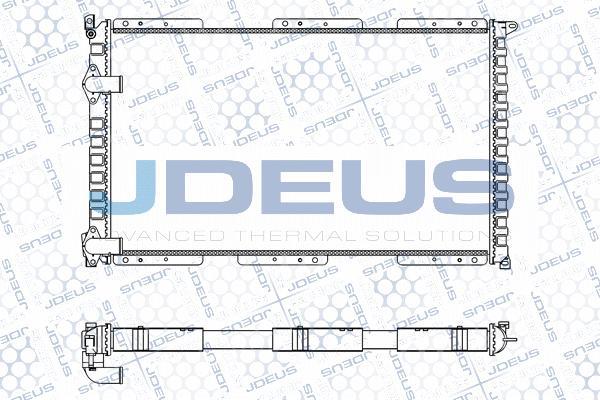 Jdeus M-023018A - Радиатор, охлаждение двигателя autosila-amz.com