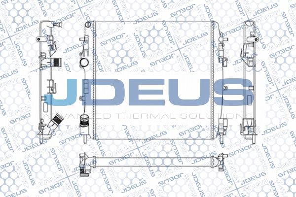 Jdeus M-0230860 - Радиатор, охлаждение двигателя autosila-amz.com