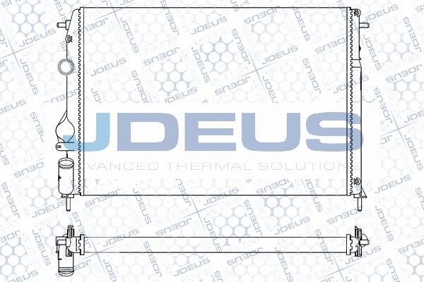 Jdeus M-0230830 - Радиатор, охлаждение двигателя autosila-amz.com
