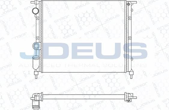 Jdeus M-0230231 - Радиатор, охлаждение двигателя autosila-amz.com