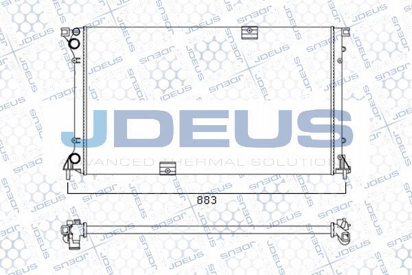 Jdeus M-0230790 - Радиатор, охлаждение двигателя autosila-amz.com