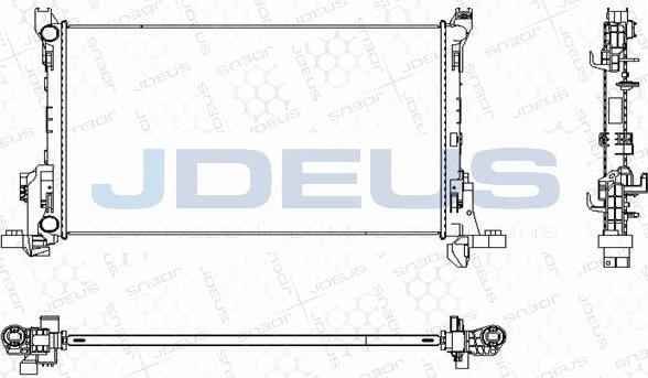 Jdeus M-0231140 - Радиатор, охлаждение двигателя autosila-amz.com
