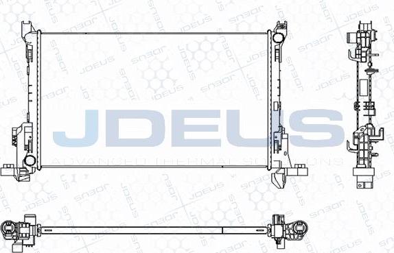 Jdeus M-0231150 - Радиатор, охлаждение двигателя autosila-amz.com