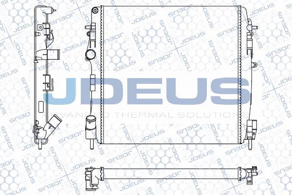 Jdeus M-023121A - Радиатор, охлаждение двигателя autosila-amz.com