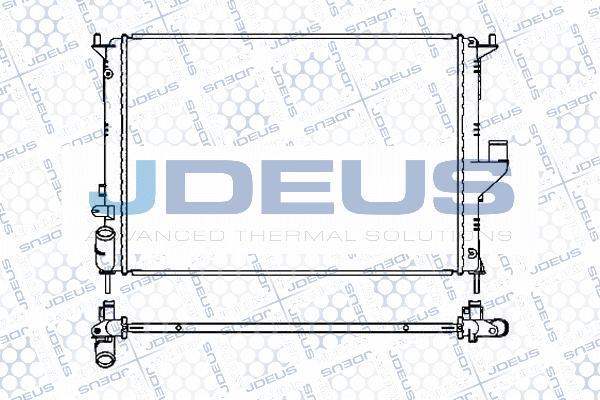 Jdeus M-0231280 - Радиатор, охлаждение двигателя autosila-amz.com