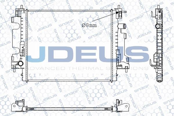 Jdeus M-0750040 - Радиатор, охлаждение двигателя autosila-amz.com