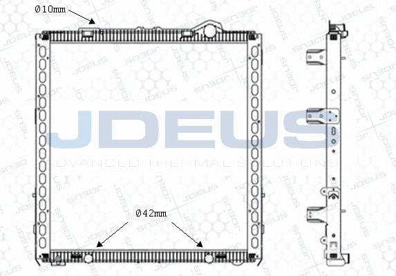 Jdeus M-1080120 - Радиатор, охлаждение двигателя autosila-amz.com