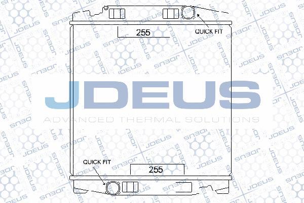 Jdeus M-1140140 - Радиатор, охлаждение двигателя autosila-amz.com