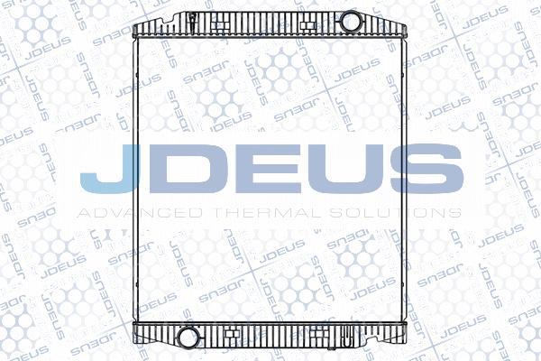 Jdeus M-1140130 - Радиатор, охлаждение двигателя autosila-amz.com