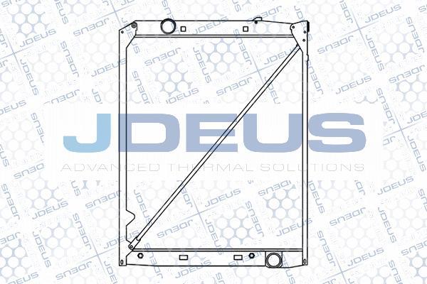 Jdeus M-1170060 - Радиатор, охлаждение двигателя autosila-amz.com