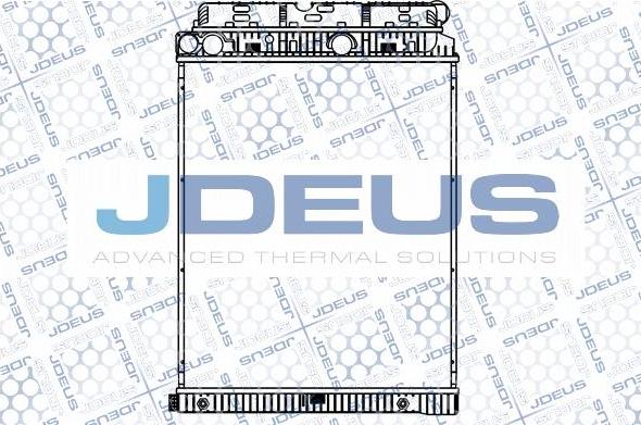 Jdeus M-117008A - Радиатор, охлаждение двигателя autosila-amz.com