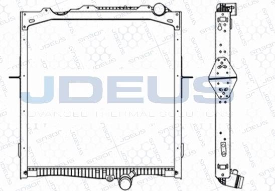 Jdeus M-1231440 - Радиатор, охлаждение двигателя autosila-amz.com
