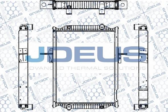 Jdeus M-1231330 - Радиатор, охлаждение двигателя autosila-amz.com