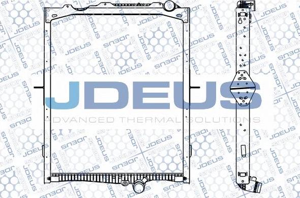 Jdeus M-123132A - Радиатор, охлаждение двигателя autosila-amz.com