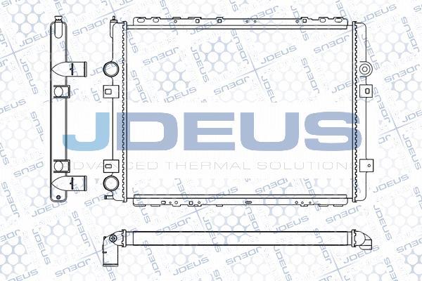 Jdeus M-123123A - Радиатор, охлаждение двигателя autosila-amz.com
