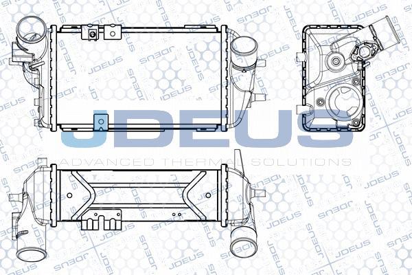 Jdeus M-854050A - Интеркулер, теплообменник турбины autosila-amz.com