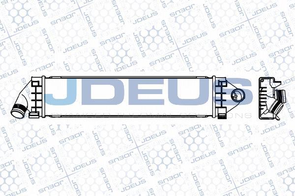 Jdeus M-812120A - Интеркулер, теплообменник турбины autosila-amz.com