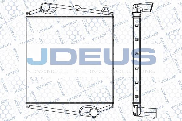 Jdeus M-831008A - Интеркулер, теплообменник турбины autosila-amz.com