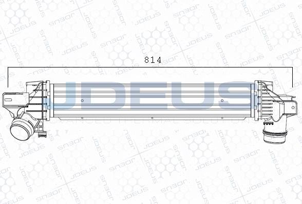 Jdeus M-870007A - Интеркулер, теплообменник турбины autosila-amz.com