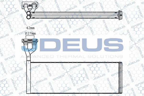Jdeus M-241004A - Теплообменник, отопление салона autosila-amz.com
