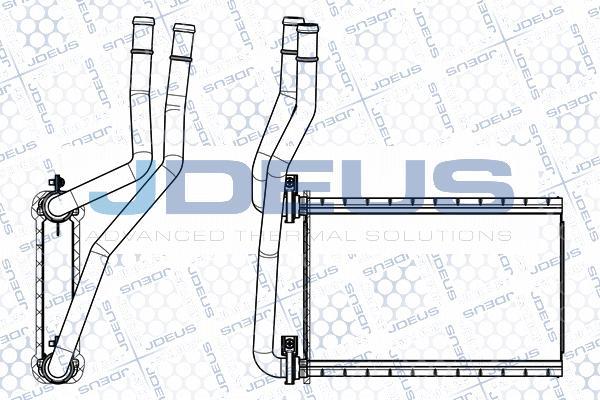 Jdeus M-2420220 - Теплообменник, отопление салона autosila-amz.com