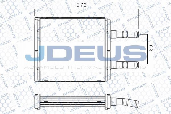 Jdeus M-2540150 - Теплообменник, отопление салона autosila-amz.com