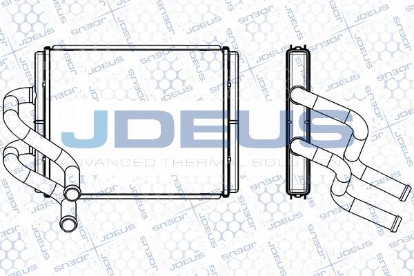 Jdeus M-265018A - Теплообменник, отопление салона autosila-amz.com