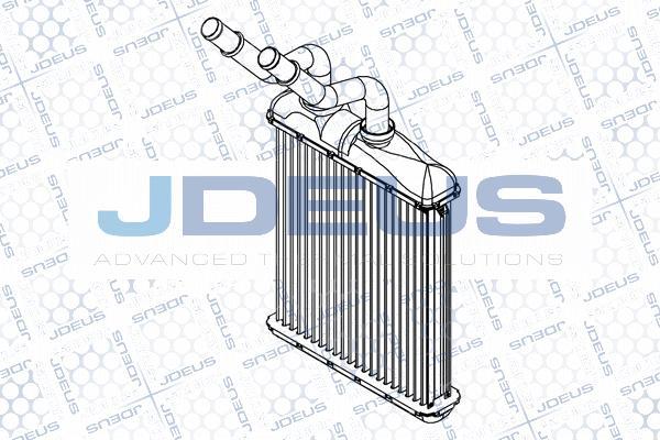 Jdeus M-200007A - Теплообменник, отопление салона autosila-amz.com