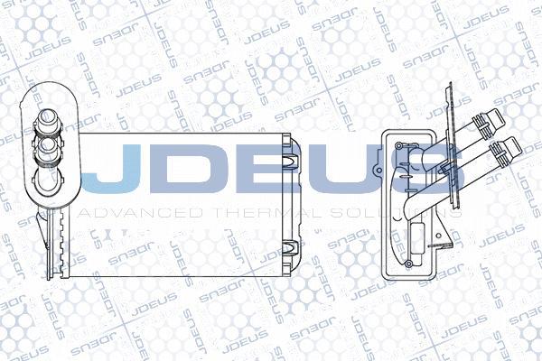 Jdeus M-2010190 - Теплообменник, отопление салона autosila-amz.com