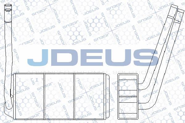 Jdeus M-2020170 - Теплообменник, отопление салона autosila-amz.com