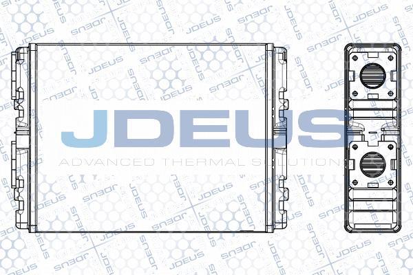 Jdeus M-2190820 - Теплообменник, отопление салона autosila-amz.com