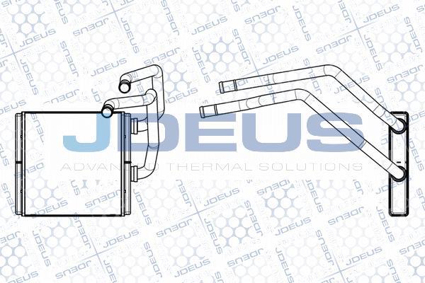 Jdeus M-2190790 - Теплообменник, отопление салона autosila-amz.com
