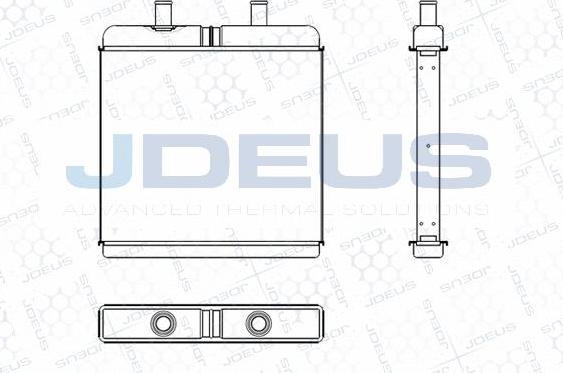 Jdeus M-2140002 - Теплообменник, отопление салона autosila-amz.com